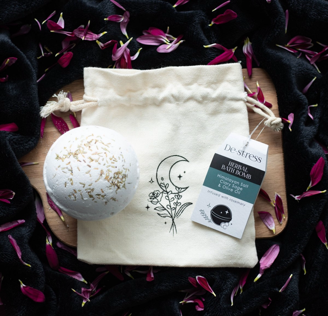 De stress herbal clary sage bath bomb