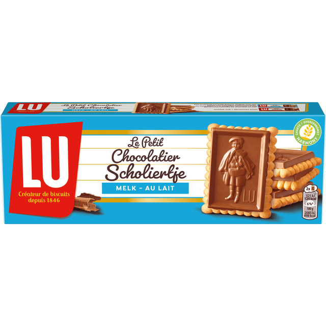 LU Scholiertje Chocolade Koekjes 150 gram 