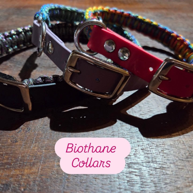 Paracord cobra weave with biothane adapter 