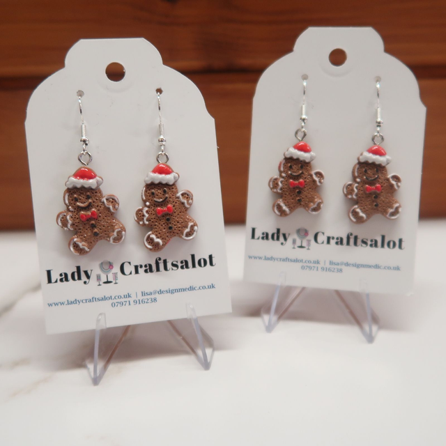 Christmas Gingerbread Earrings