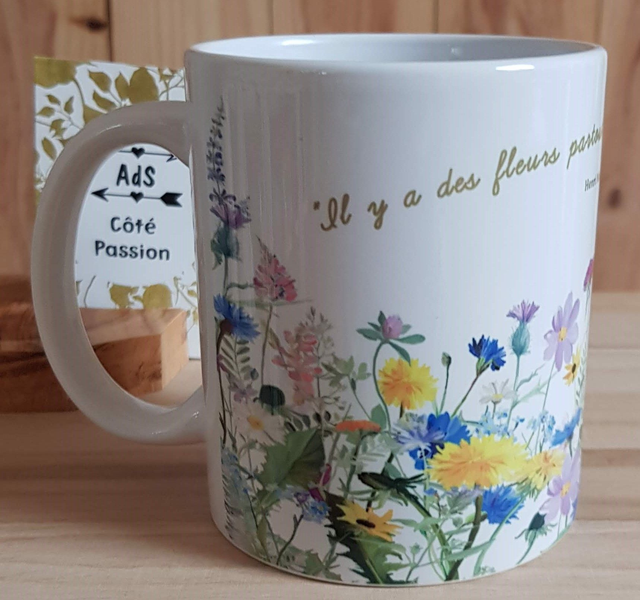 Mug - Un champs de fleurs selon "Matisse" (2m)