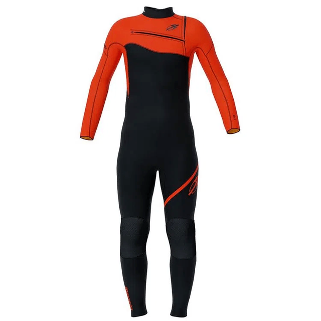 Mormaii 4/3mm Kids Chest Zip Flame Orange