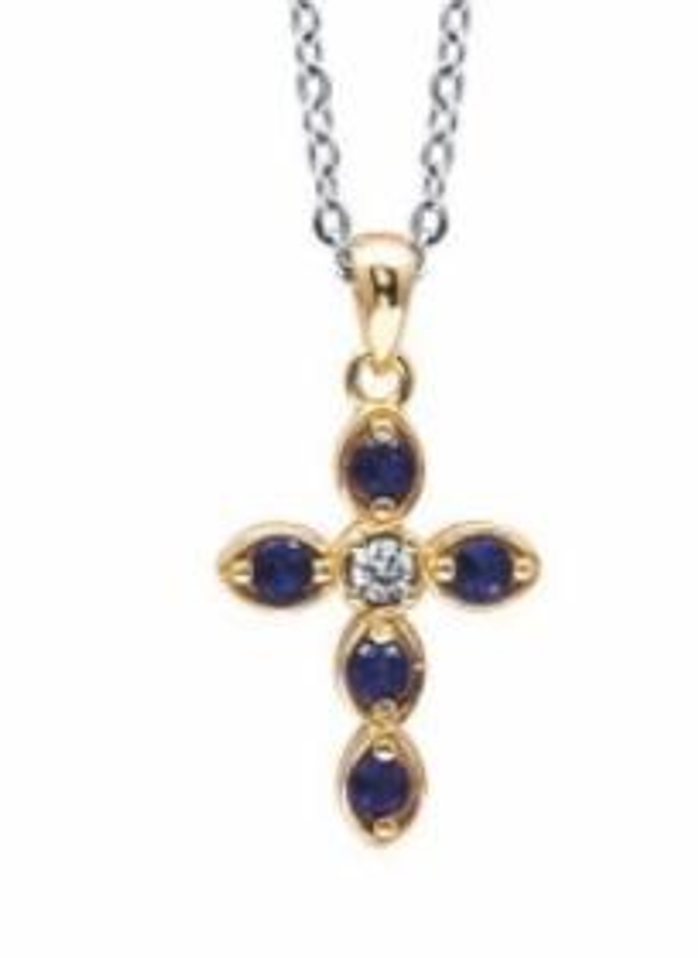 Croce donna in argento 925 con collana in acciaio