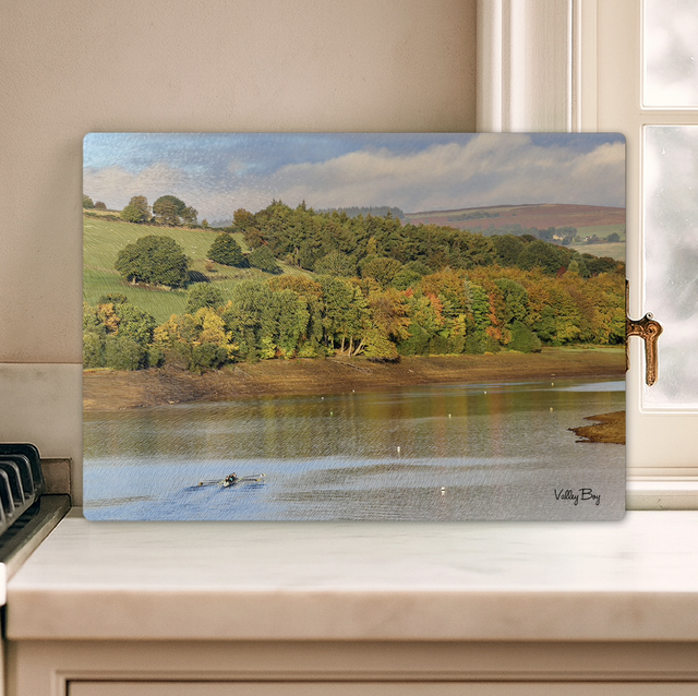 "Autumn at the Agden" Glass Worktop Saver  