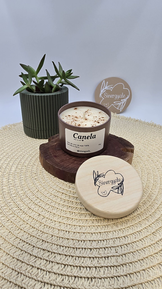 Vela en lata - Canela