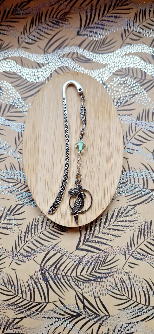 Marque page perroquet 