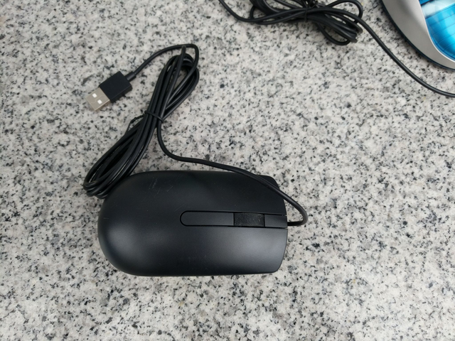 Optische Dell Maus - MS116 (Schwarz) USB mit Kabel