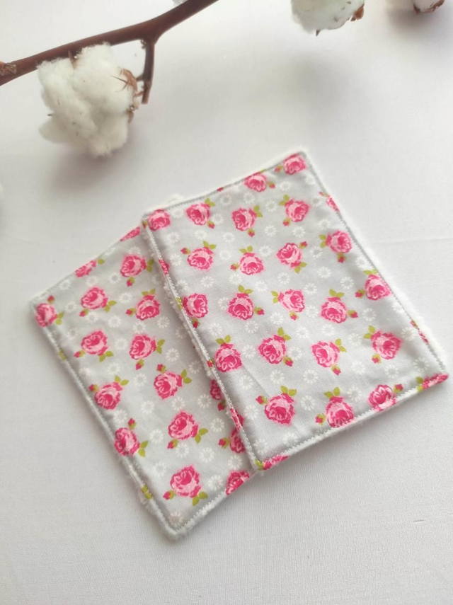 Panier jute et cotons de soin Roses