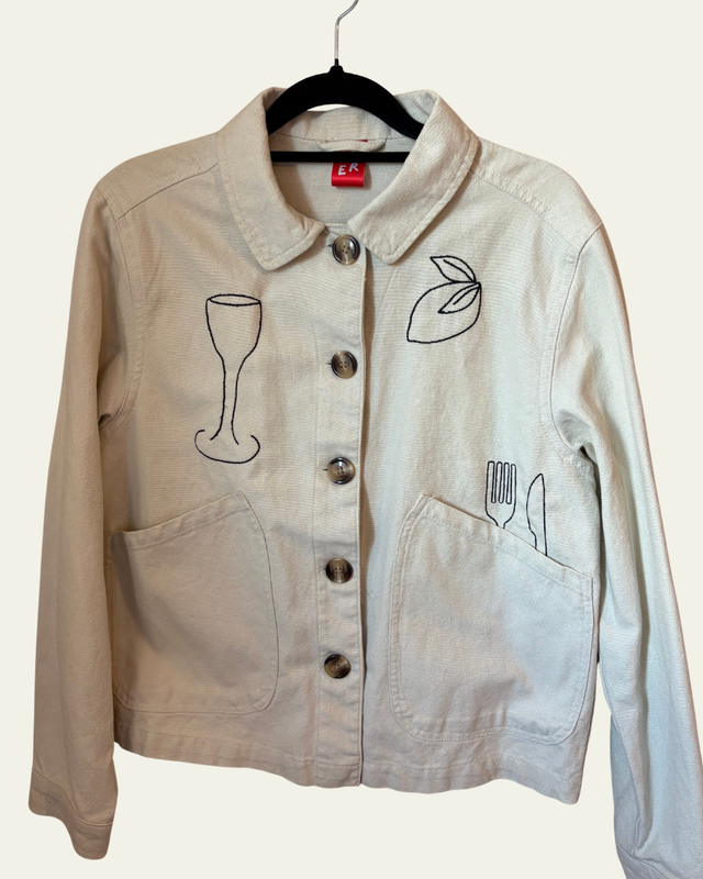 Dinner Party Embroidered Jacket - Small 