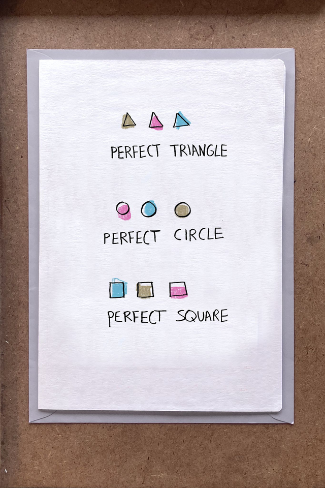 Perfect Circle greeting card 