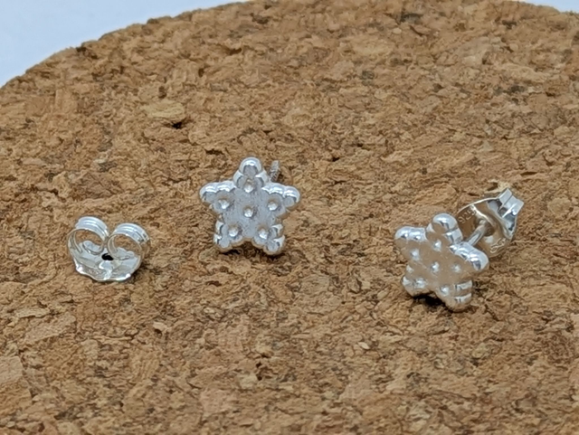Small Star Biscuit Earrings 