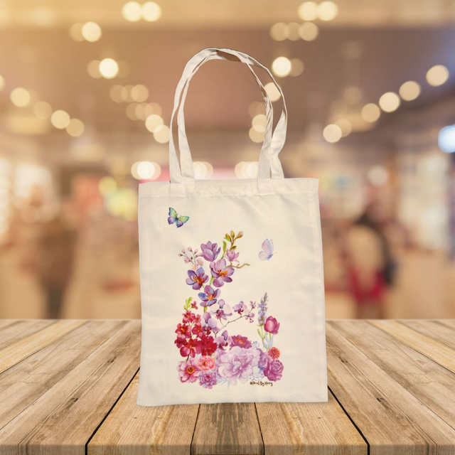 Sac shopping &quot;élégance florale&quot; - PrintByHenry