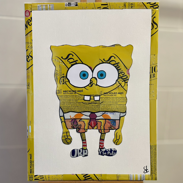 Tableau Bob l’éponge 30x40 cm