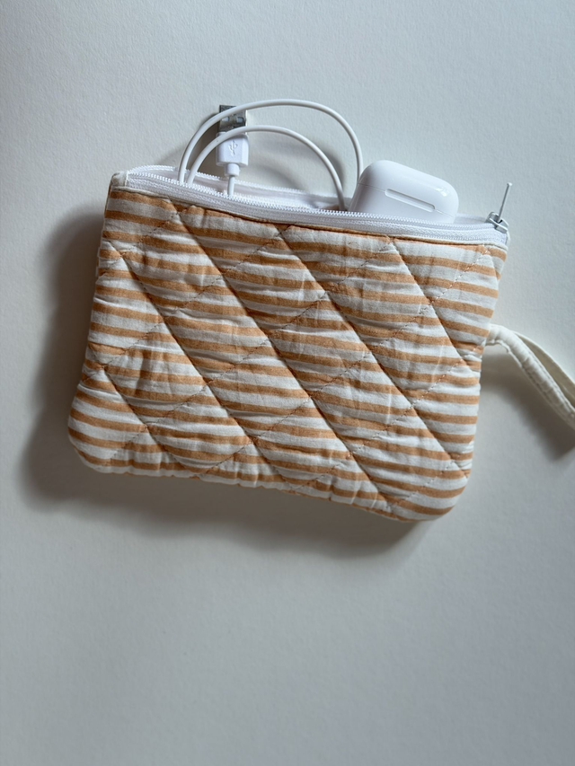 Quilted Flat Pouch-Small