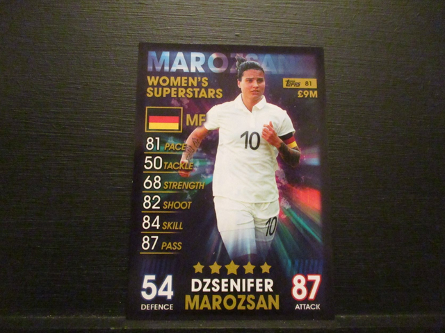 Dzsenifer Marozsan - Women's Superstars Match Attax 101 Original Trading Card