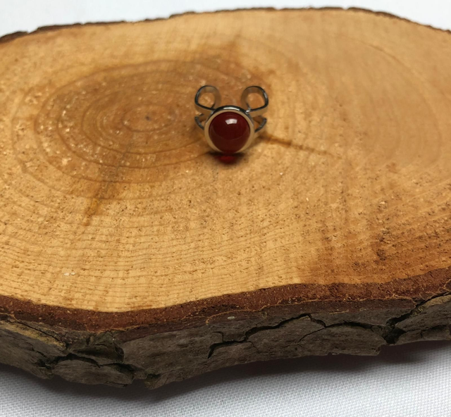 Bagues en Agate Rouge- Cornaline