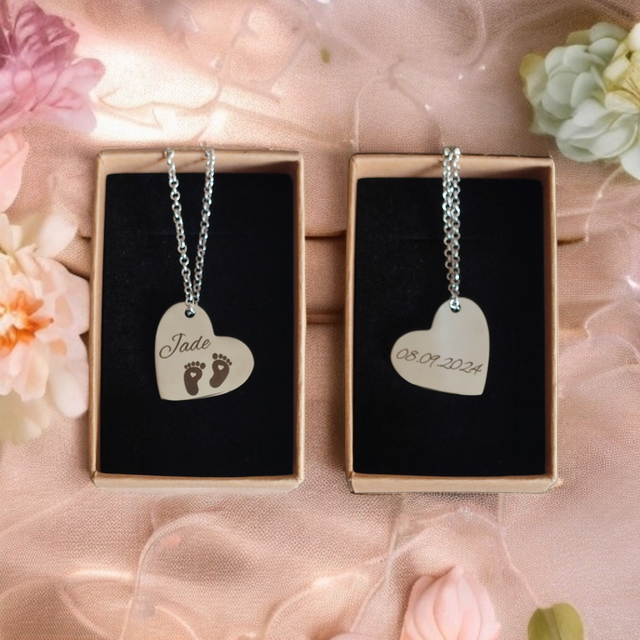 Médaille cœur argentée