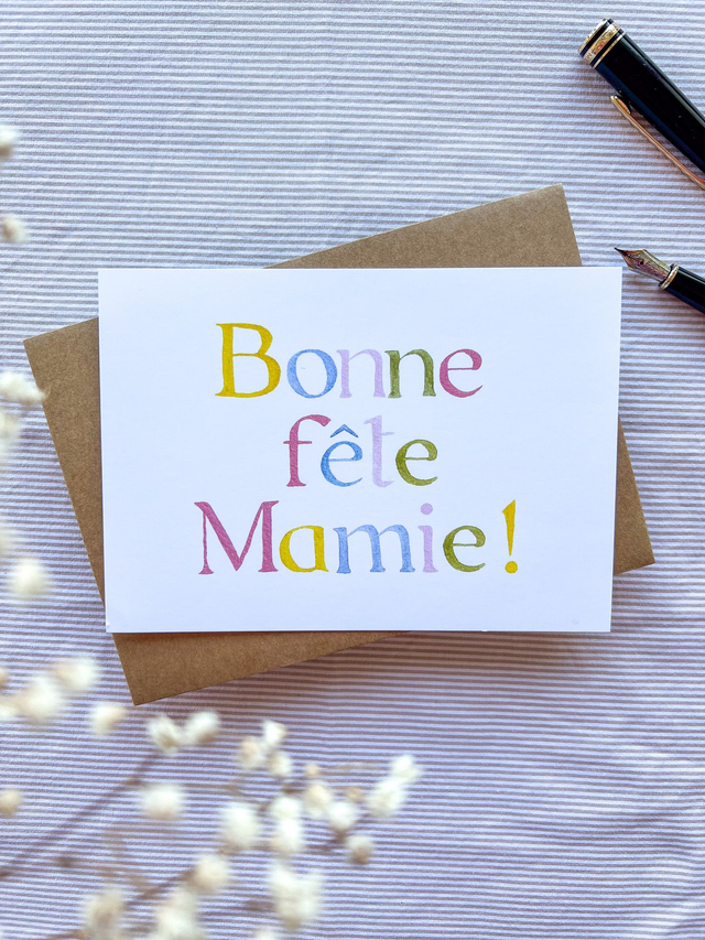 Carte Bonne fête Mamie !