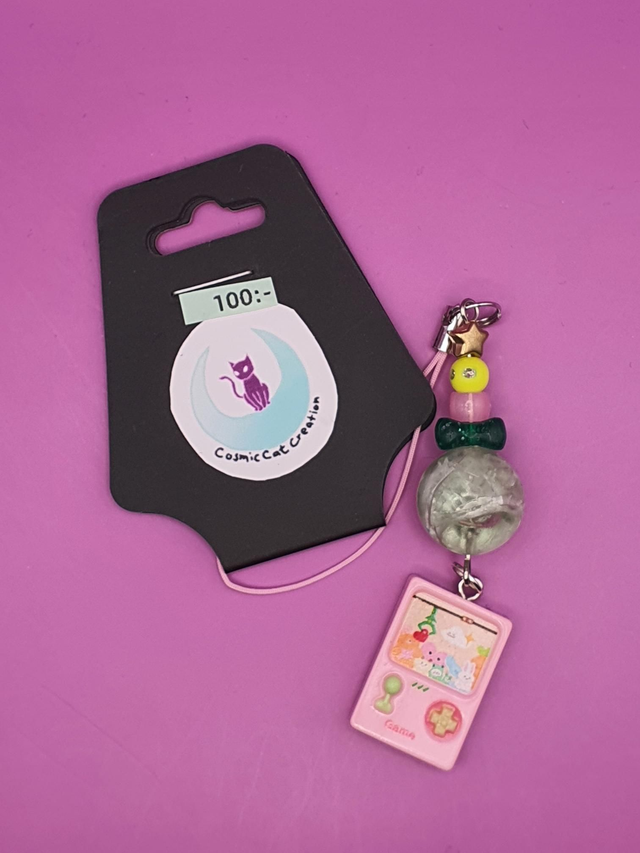 Phonecharm Gameboy Pink 