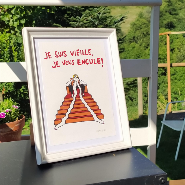 SERIGRAFIA JE VOUS ENCULE 