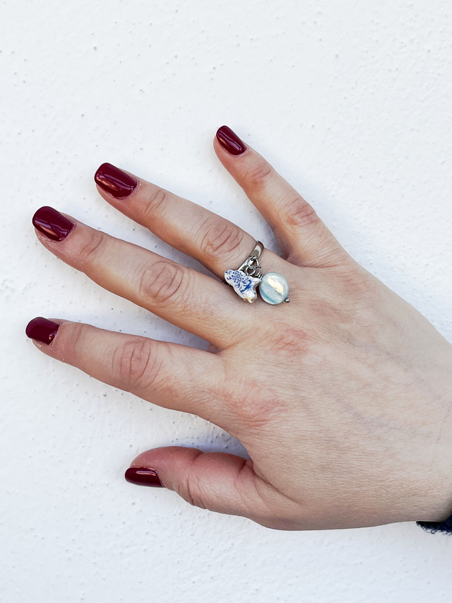 Anello Marzo Fatto a mano Regolabile e Personalizzato Mese di Nascita