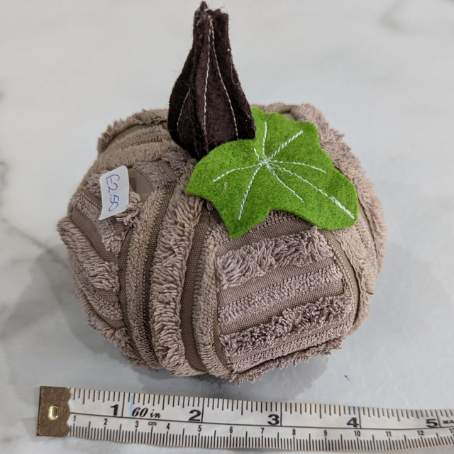 Up-cycled Pumpkins Halloween Decorations 3pcs Set - Cream