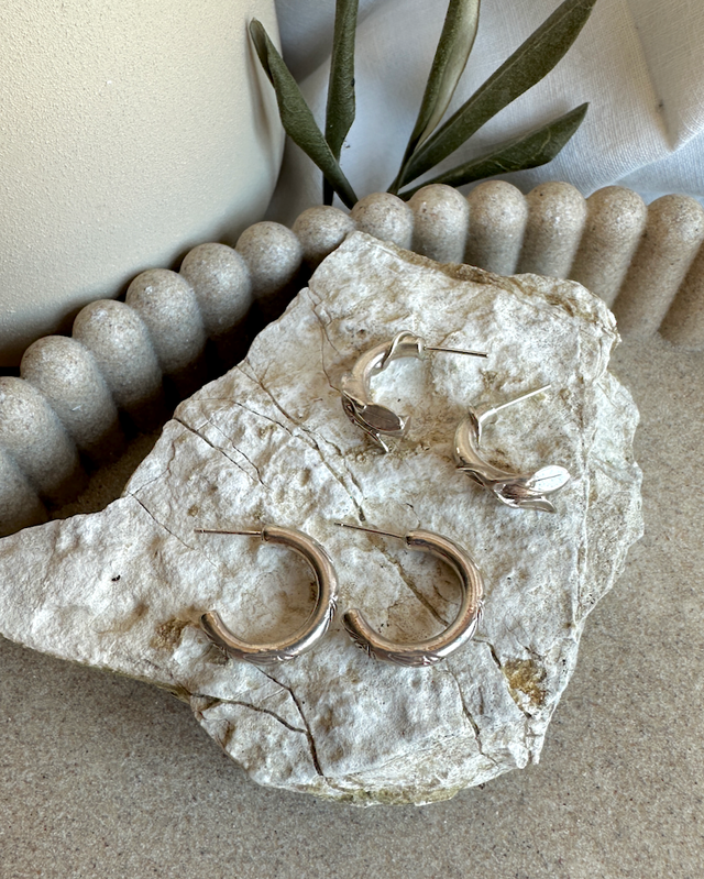 Orecchini Semicerchio foglie