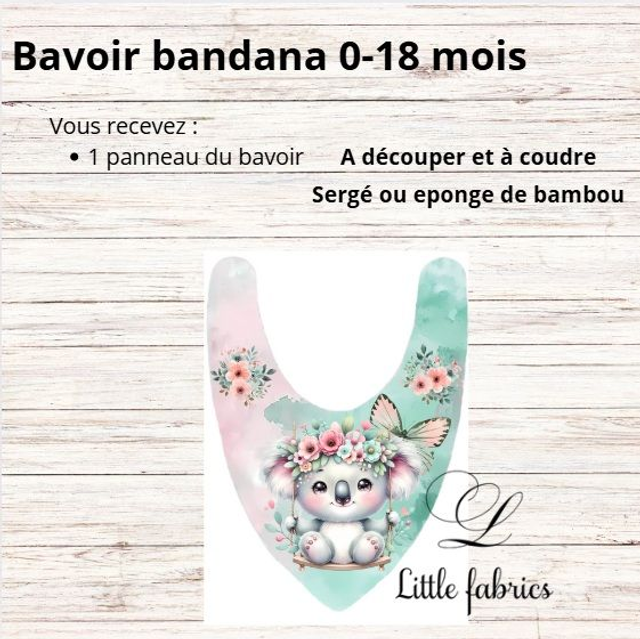 Panneau bavoir koala 