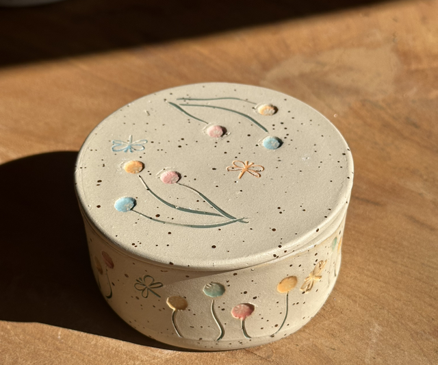 französische Butterdose 125 gr. - bunt