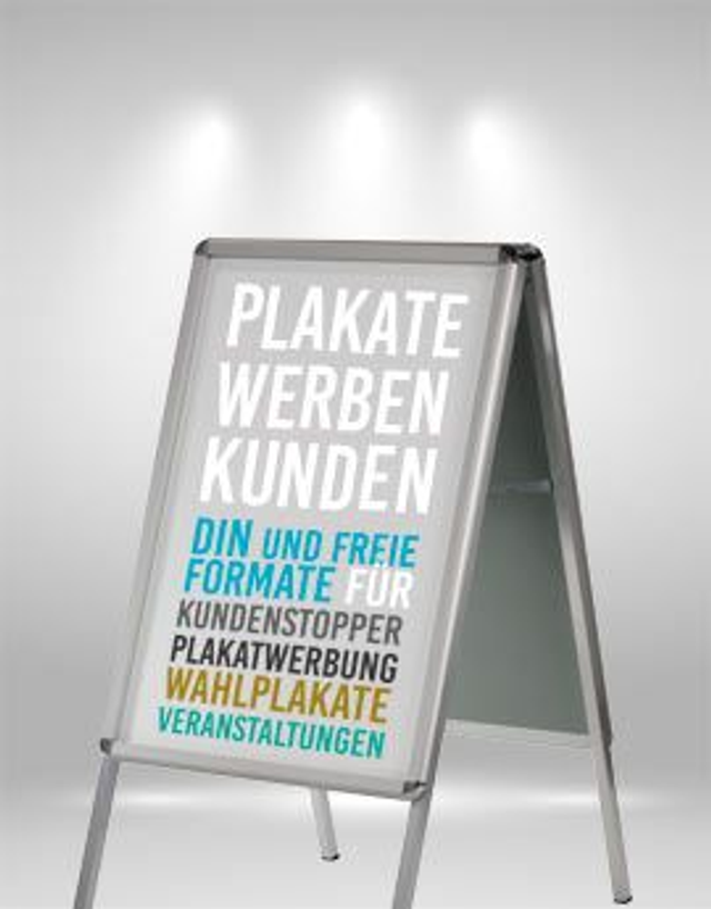 Plakat Druck, auf Blueback oder Whiteback, verschiedene Grösse