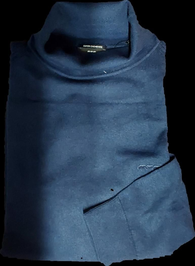 Pull uni col roulé MISE AU GREEN 