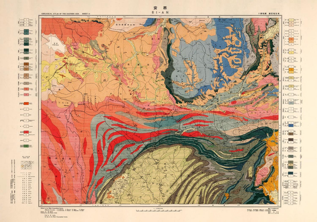 Geologicl Charts of Asia — China