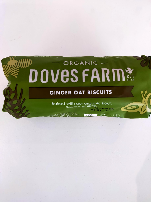  Organic Ginger Oat Biscuits 200g (Doves Farm) 