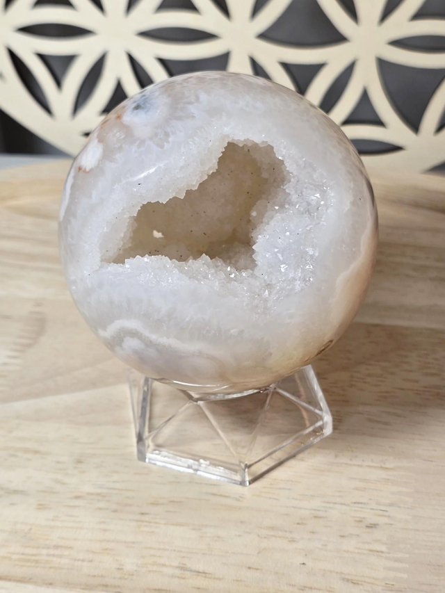 Sphère Agate fleur de cerisier 