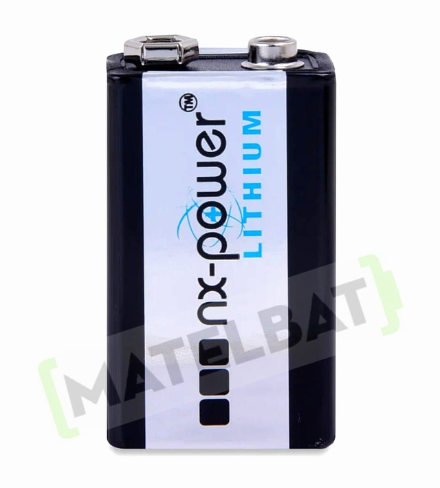 Pila litio 6LF22 9V 1.2Ah NX