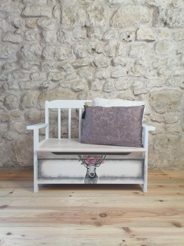 Banc coffre à jouets Timéo