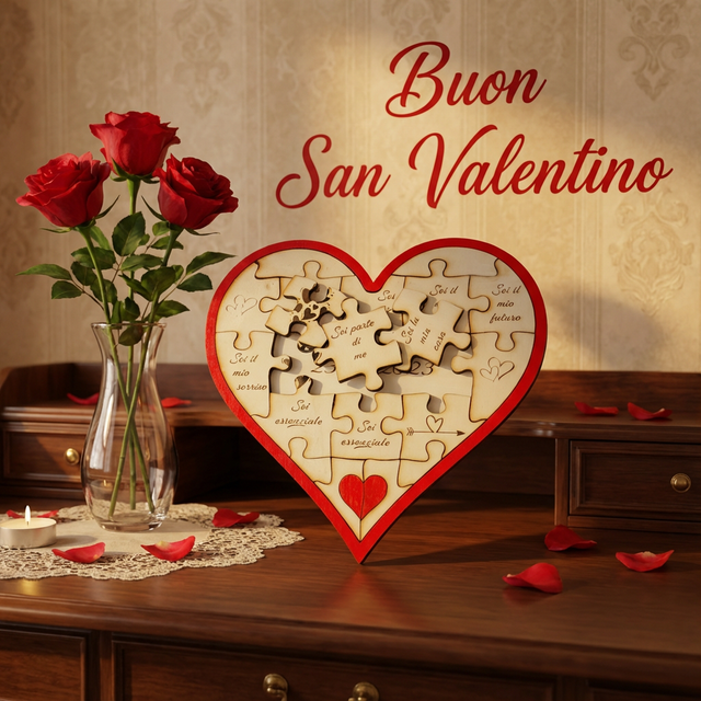 Puzzle su 2 livelli con frasi ad ogni pezzo