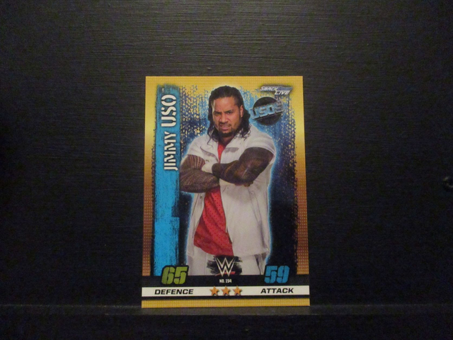 Jimmy Uso - Smackdown Live Slam Attax 10th Edition Original Trading Card #154