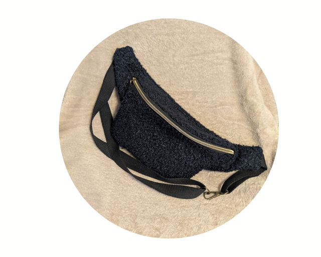 Sac banane moumoute bleue 