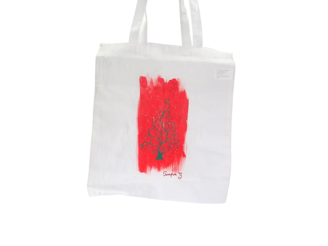 Sac cabas peint à la main