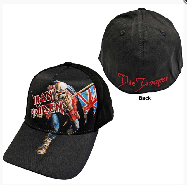IRON MAIDEN UNISEX BASEBALL CAP: THE TROOPER (BLACK)