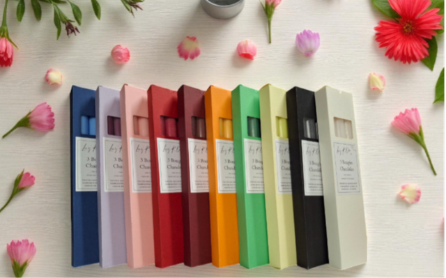 Bougies chandelles en cire végétale