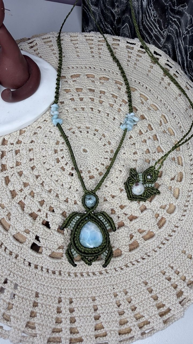 Collier Tortue Larimar