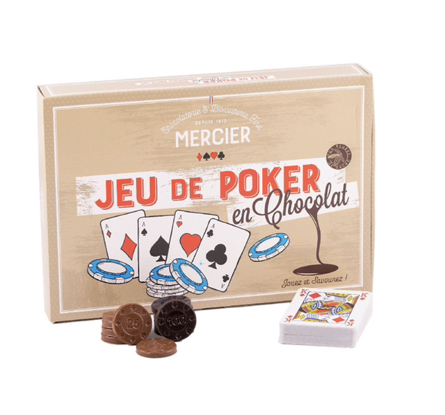 JEU DE POKER Chocolat au lait et noir - 250g