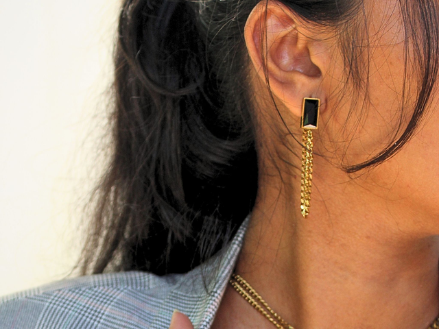 Boucles d'oreilles GlowPrestige Noir (édition limitée)