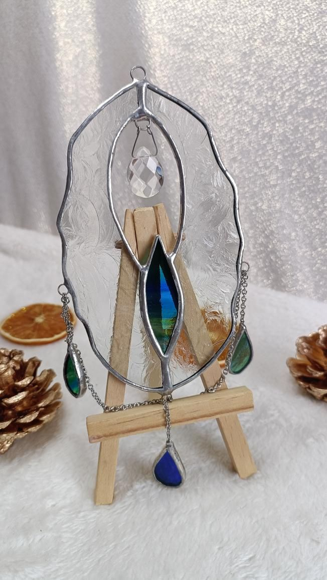 Vulva Queen bleu paon