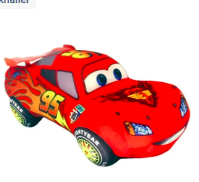 Disney Cars pluche knuffel Lightning Mcqueen (17cm)