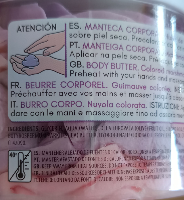 The Fruit Company " Beurre corporel Nuage coloré "