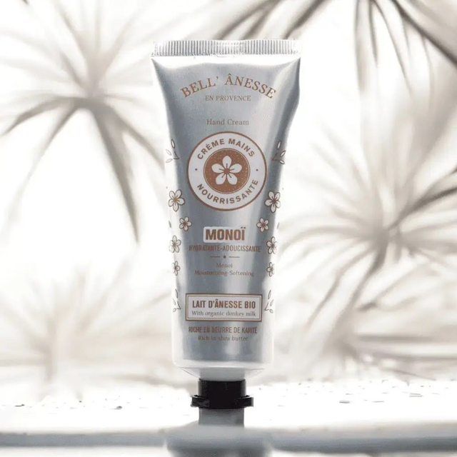 Crème mains monoï au lait d'ânesse BIO 75ml