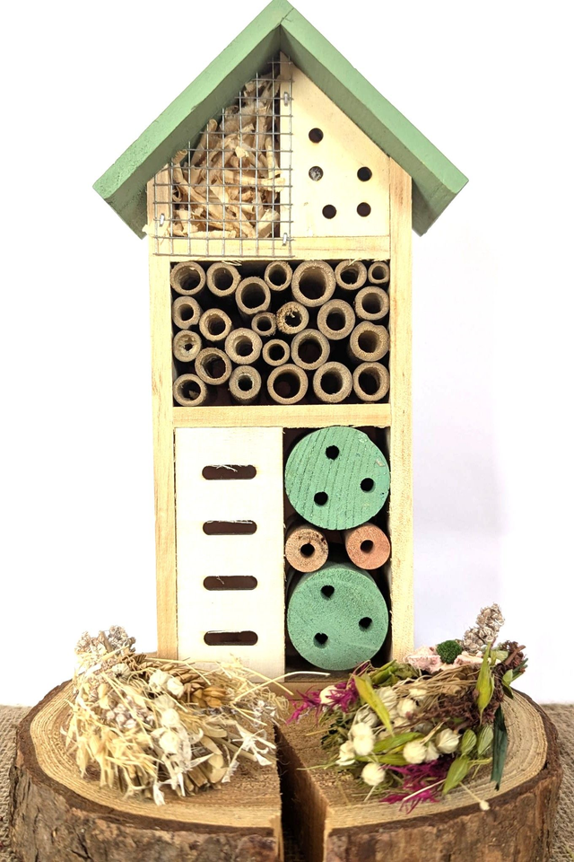 Natural wood bug hotel